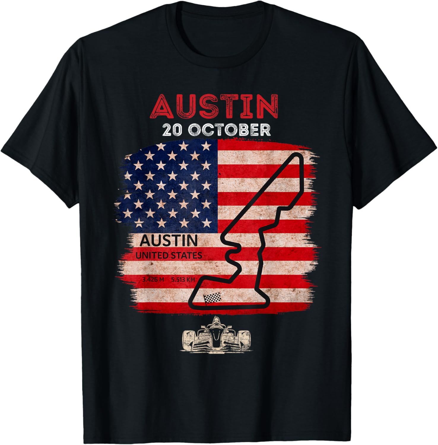 2024 Formula Racing Austin Track Formula Race Formula Fan T-Shirt